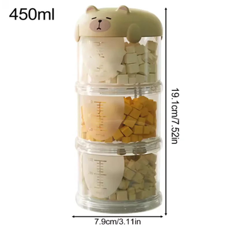 Portable 3-Layer Pet Treat Storage Box for Dogs