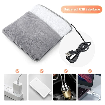 USB Foot Warmer Plush Heating Foot Cover