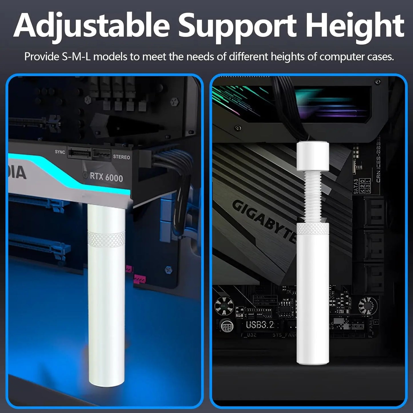 Adjustable GPU Support Bracket