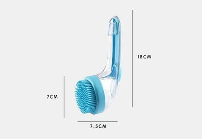 Silicone Pet Bath Brush with Shampoo Dispenser