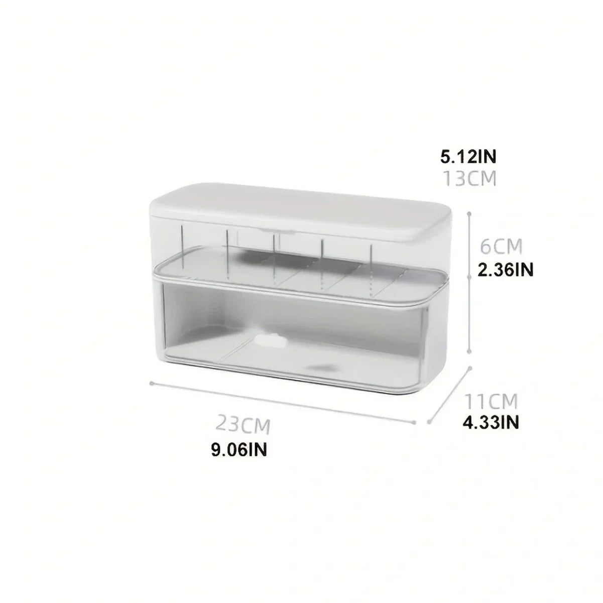 Cable Organizer Storage Box with 14 Wire Ties