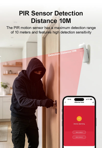 Tuya Security Alarm Kit with Touch Screen & Sensors