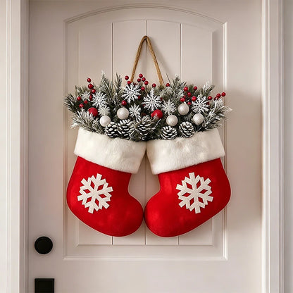 Christmas Glove Wreath
