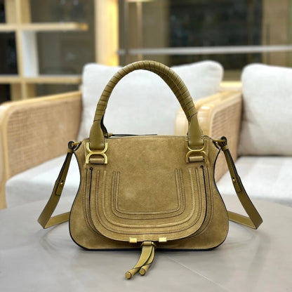 Vintage Genuine Leather Saddle Crossbody Bag for Women