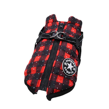 Waterproof Dog Jacket with Integrated Harness