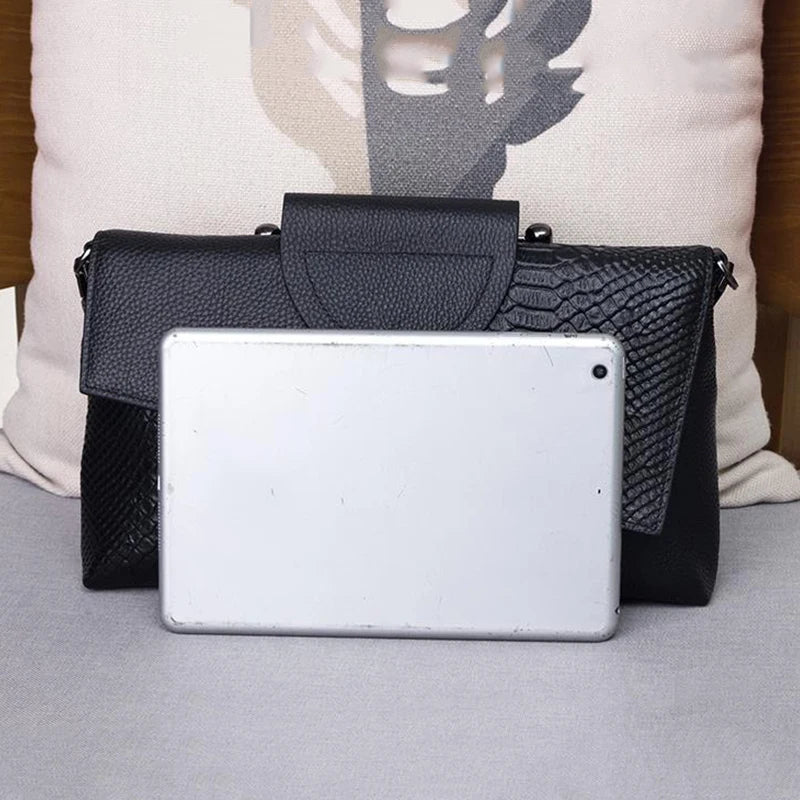Soft PU Leather Flap Handbag