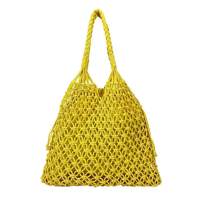 Handwoven Mesh Summer Tote Bag
