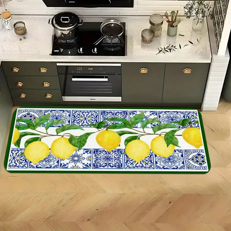 Lemon Fruit Kitchen Floor Mat