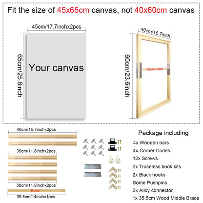 Wooden Canvas Frame for Paintings & Photos