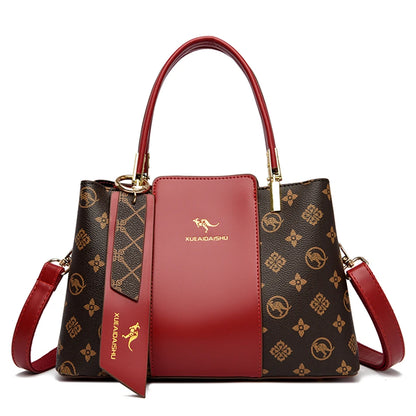 Large Capacity Women’s Leather Tote Handbag