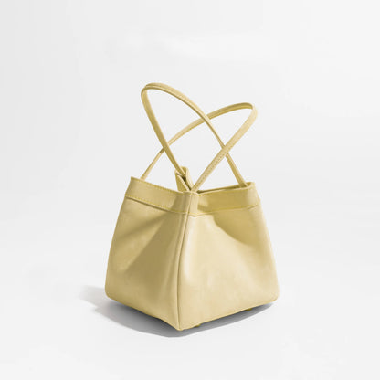 Custom Name Suede Leather Shoulder Bag with Top Handle