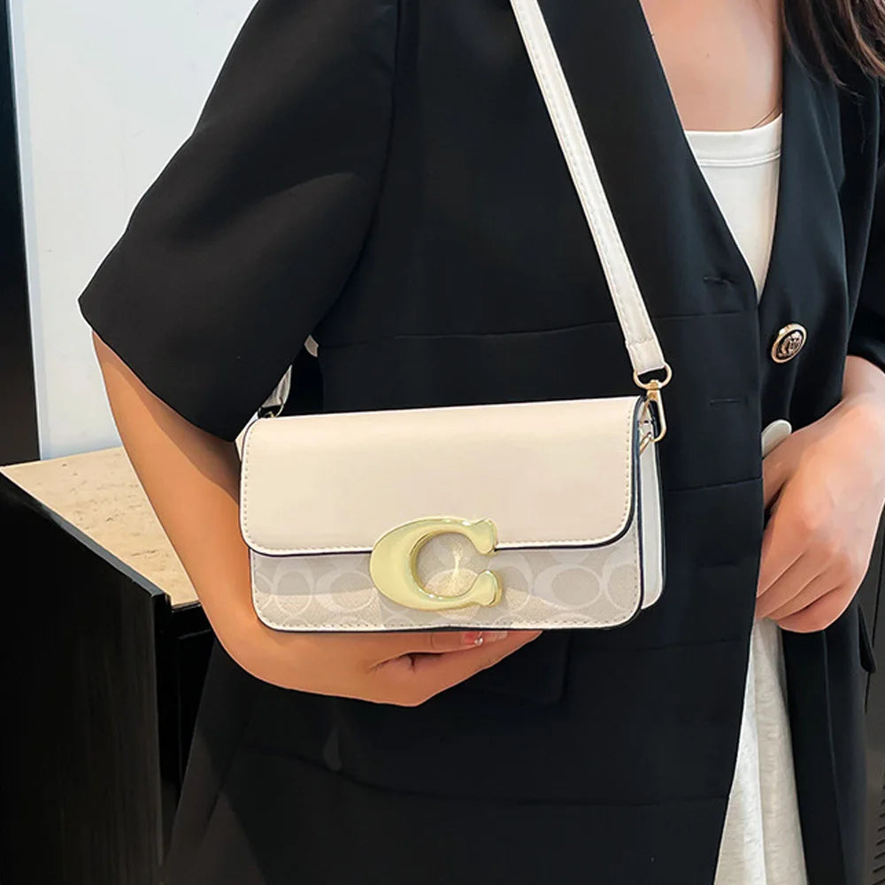 Vintage Floral Shell Crossbody Bag