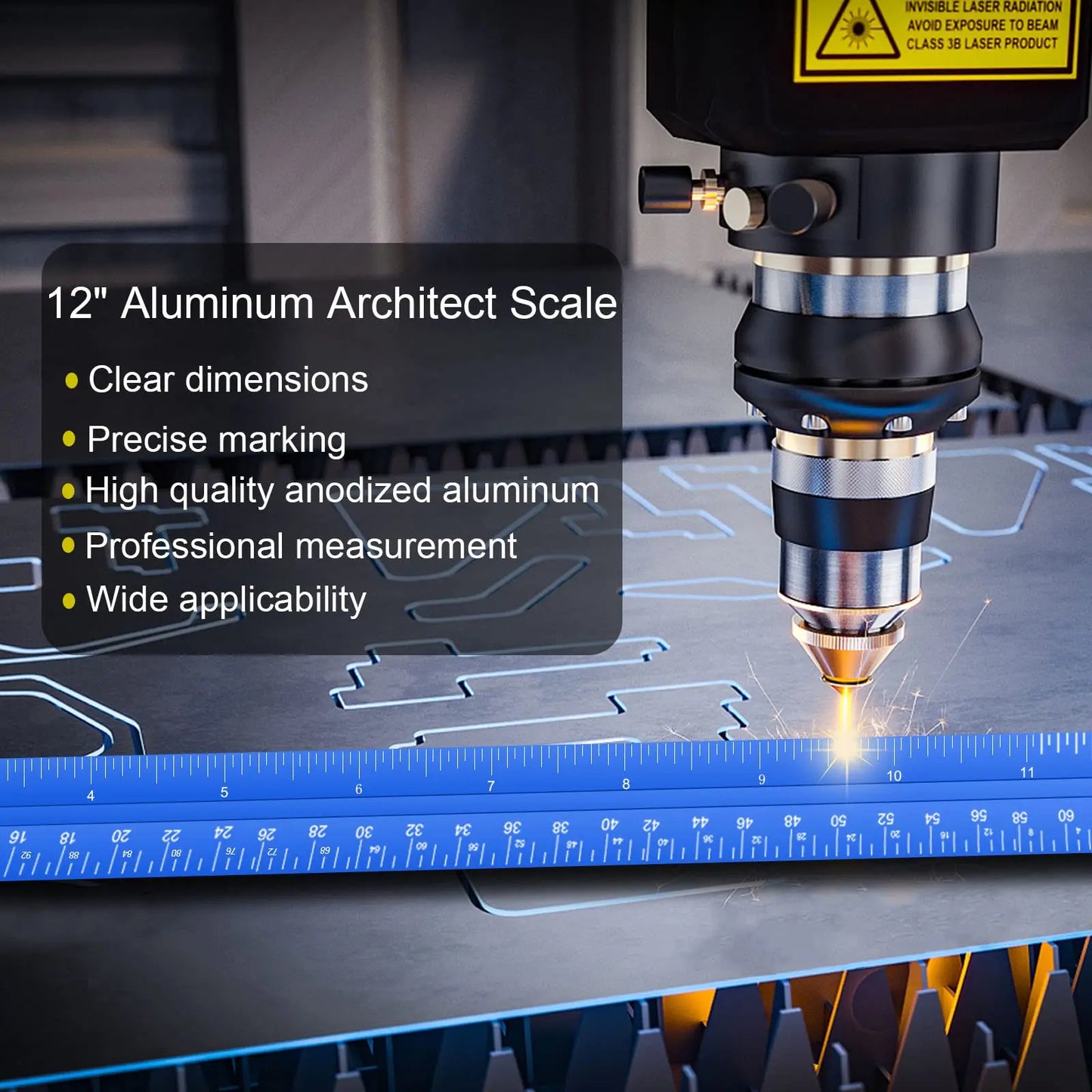 Aluminium Architect Scale Ruler
