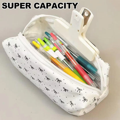 Large Capacity Bow Pencil Case