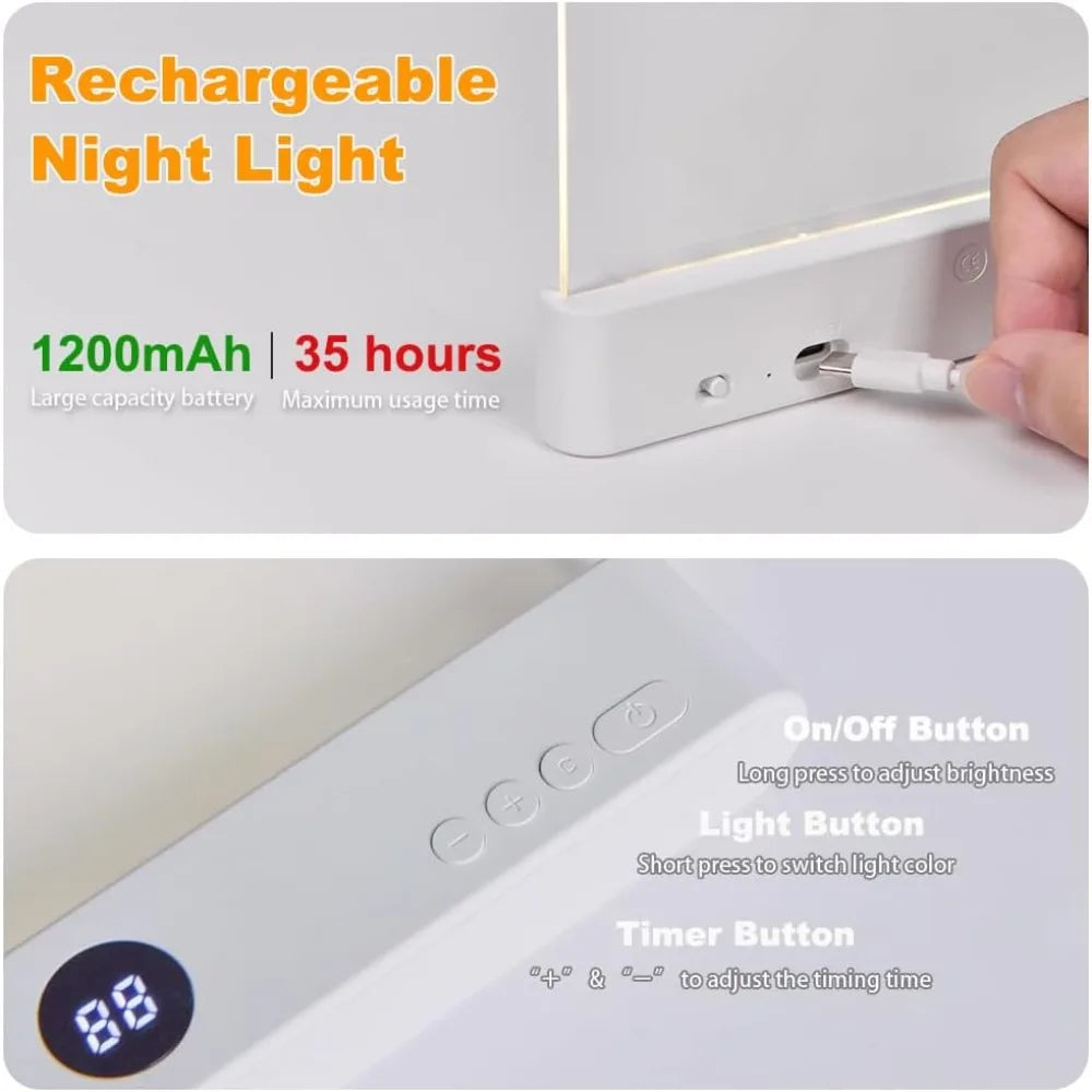 LED Flat Panel Book Reading Light