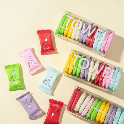 Compressed Cotton Travel Towels Set
