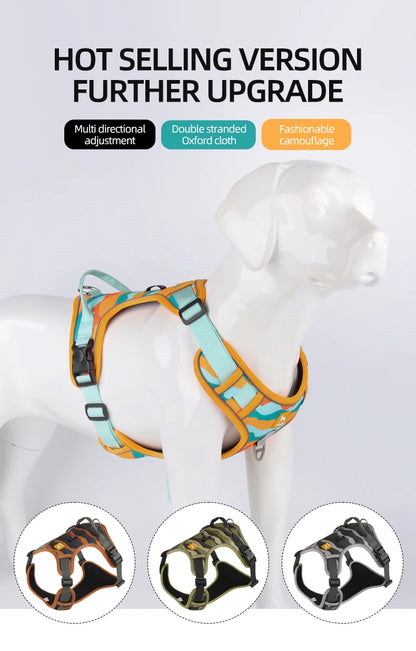 Reflective Adjustable Dog Harness for Medium & Large Dogs