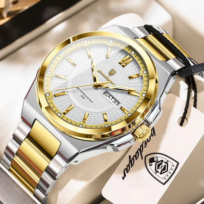 Men's Stainless Steel Quartz Business Watch