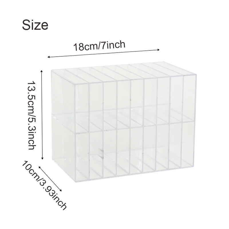 Transparent Acrylic Marker Pen Organizer Box