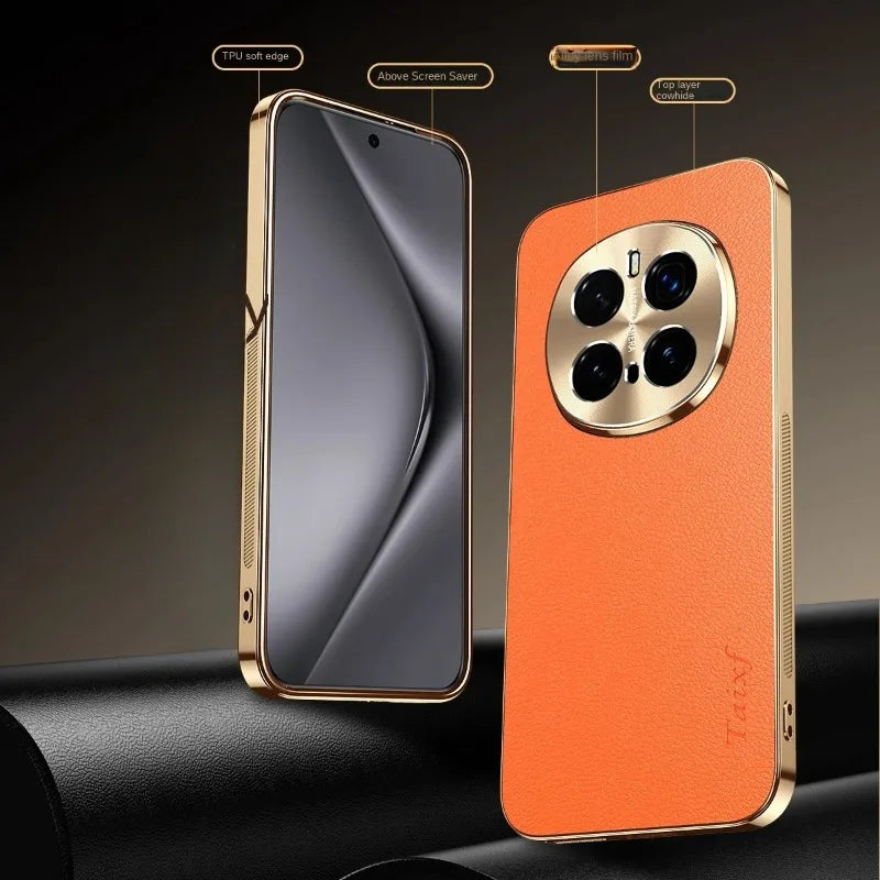 Mobile Phone Case – Leather Plating Shockproof Cover For Honor Magic