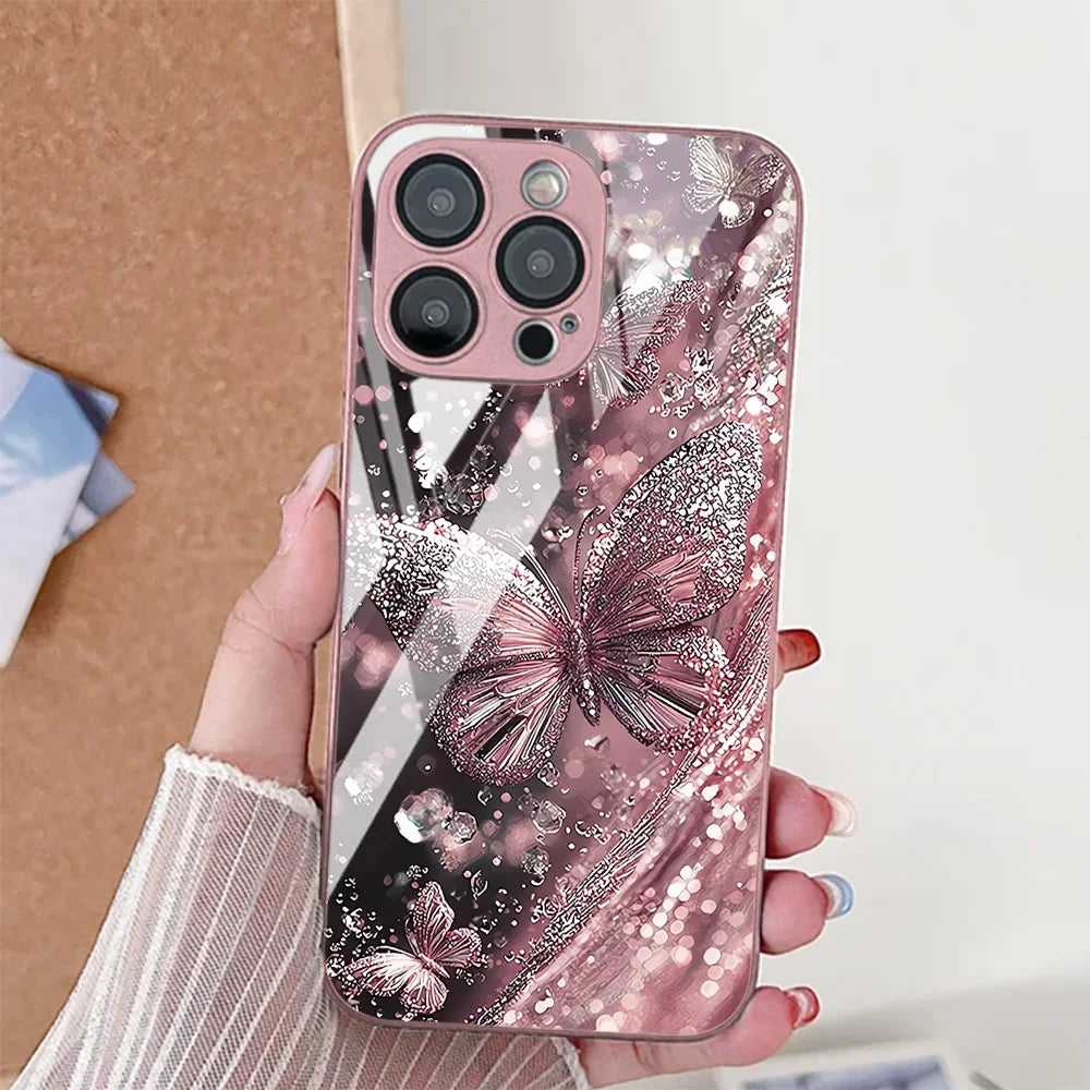 Mobile Phone Case – Butterfly Leopard Print Phone Case For iPhone