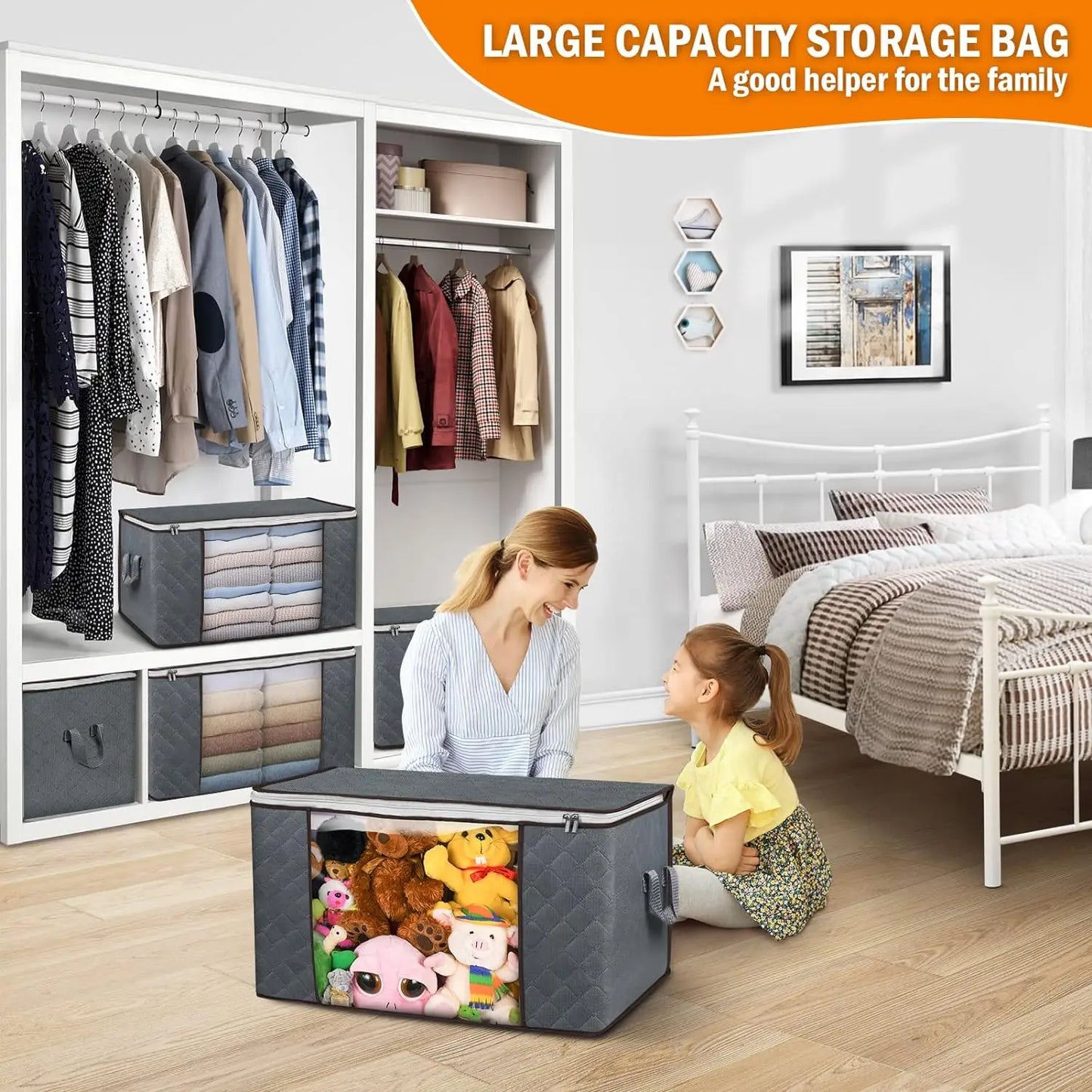 Large Foldable Clothes Storage Bag