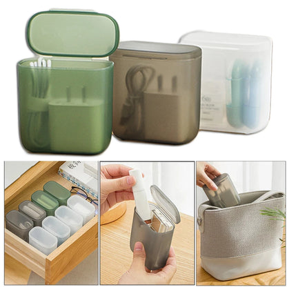 Portable Cable & Earphone Storage Organizer Box