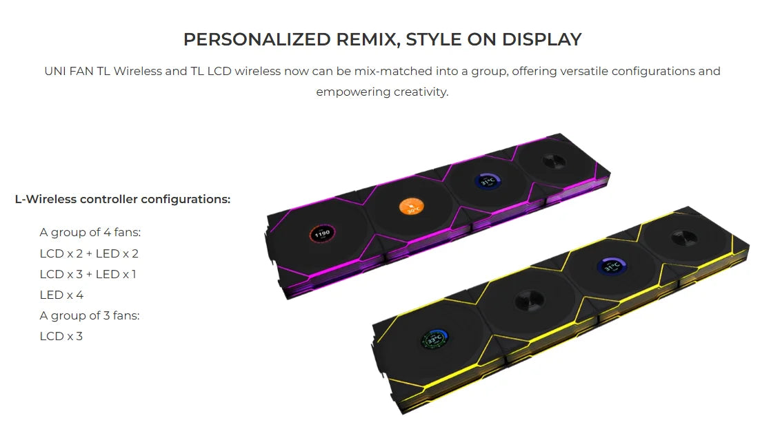 UNI FAN TL140 Wireless RGB Fan
