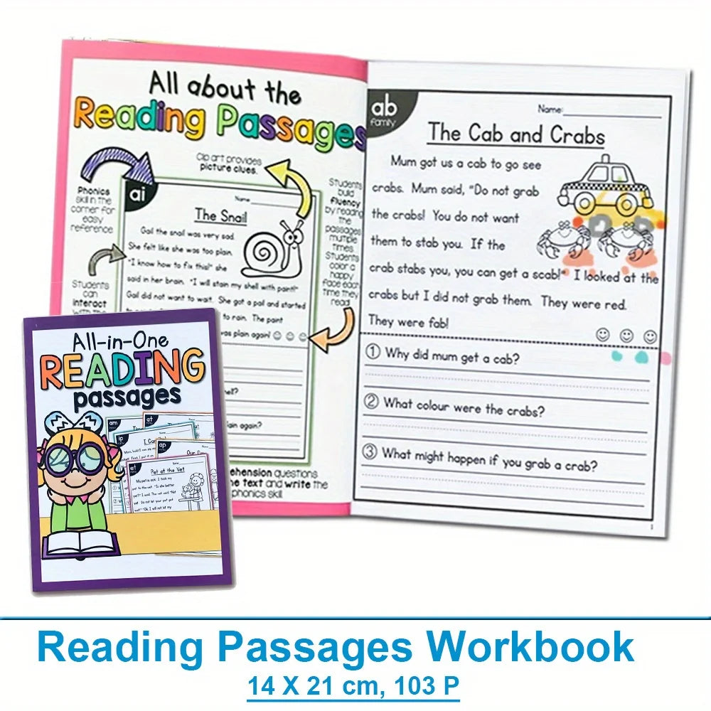 Reading Passages Comprehension Workbook