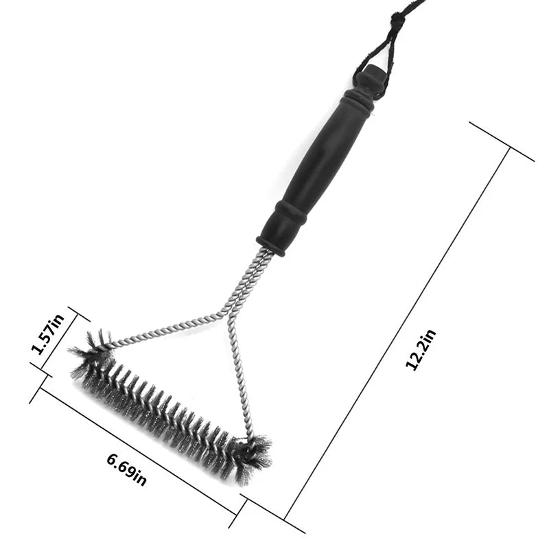 Stainless Steel BBQ Grill Cleaning Brush