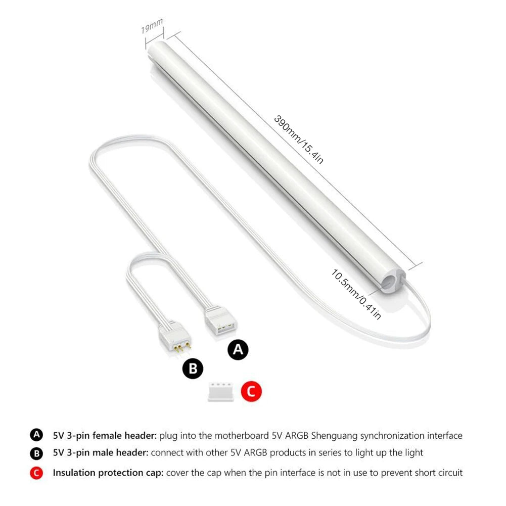 Aura Sync RGB Water Cooling Tube Lighting Sleeves