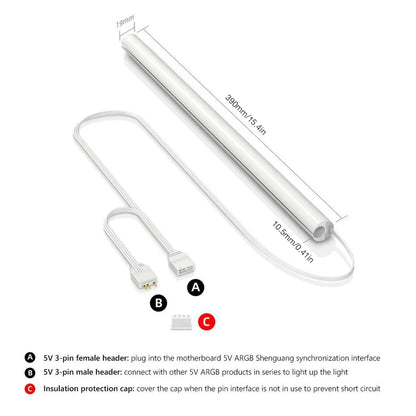 Aura Sync RGB Water Cooling Tube Lighting Sleeves