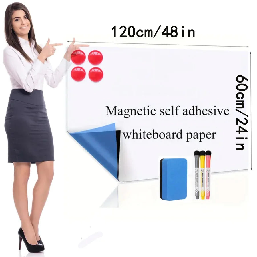 Magnetic Dry Erase Whiteboard Wall Sticker