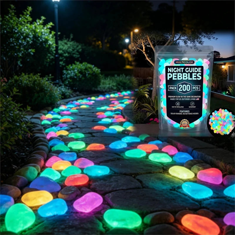 Glow-in-the-Dark Garden Pebbles