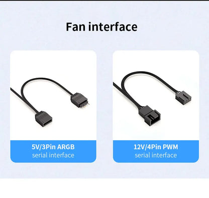 120mm ARGB Infinity Mirror Cooling Fan with PWM Control