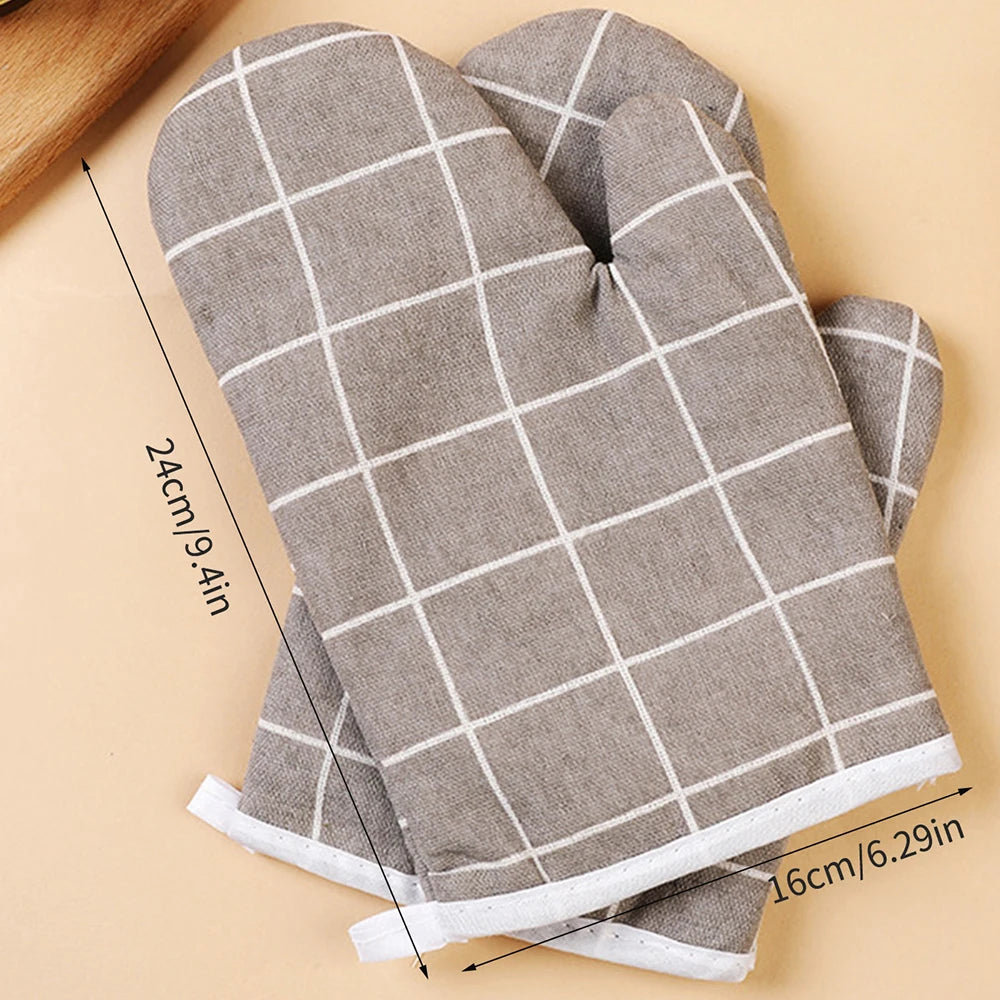 Insulated Kitchen Oven Mitts for Baking, Grilling & Cooking