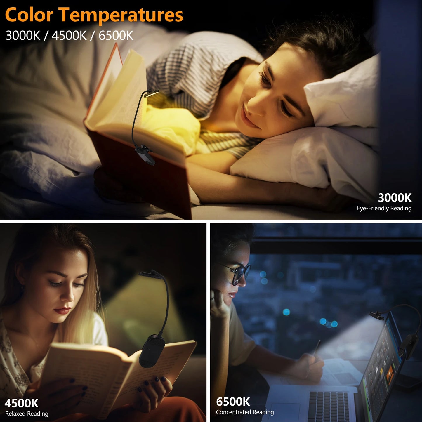 USB Rechargeable LED Book Light