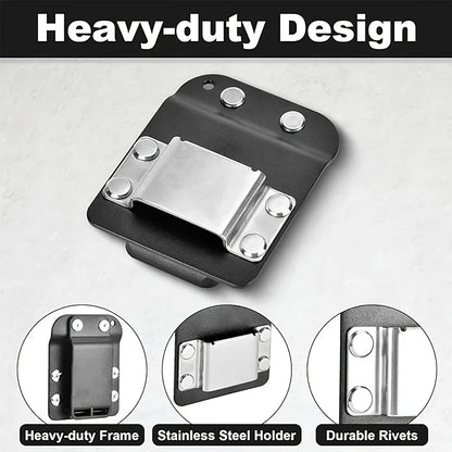 Clip-On Tool Belt Drill Holder