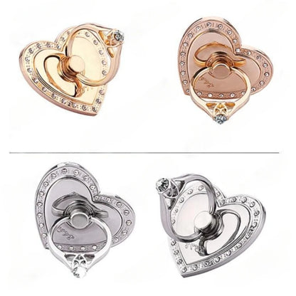 Heart-Shaped Diamond Mobile Phone Holder