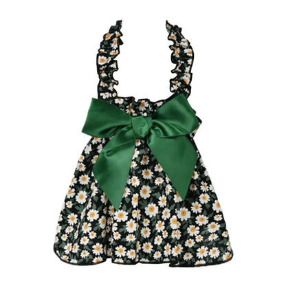 Floral Cat & Small Dog Princess Dress