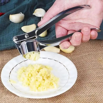 Heavy-Duty Zinc Alloy Garlic Press