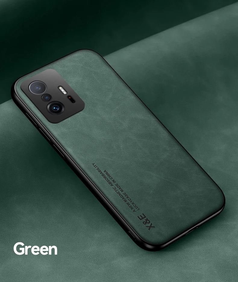 Magnetic PU Leather Case for Xiaomi Phones
