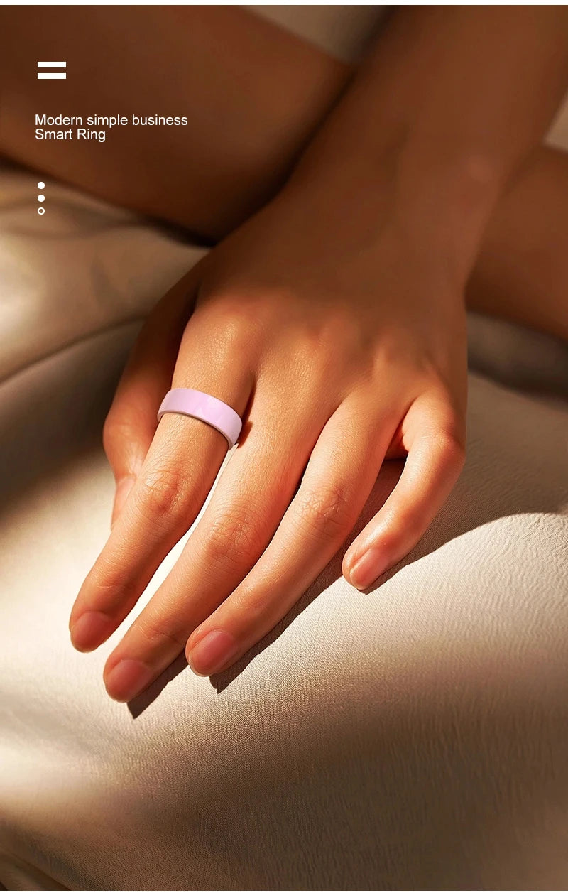 Smart Health Tracking Ring with Charging Case