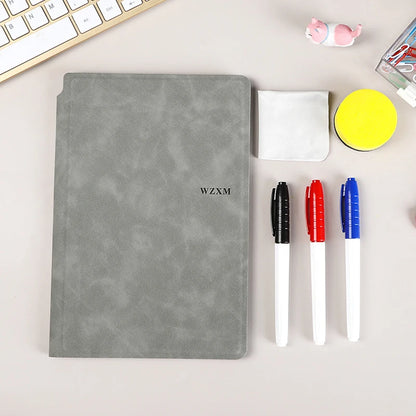 A5 Reusable Dry Erase Whiteboard Notebook