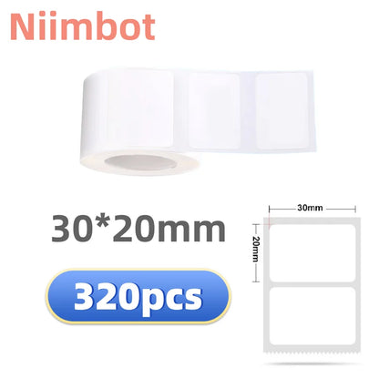 Self-Adhesive Thermal Sticker Labels 20–50mm for NIIMBOT Printers
