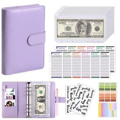 Practical Household Accessory – A6 PU Leather Budget Notebook – pp