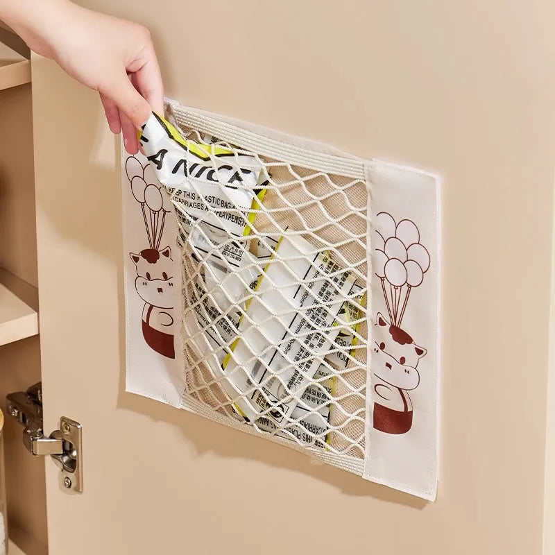 Wall Mounted Kitchen Storage Bag Organizer