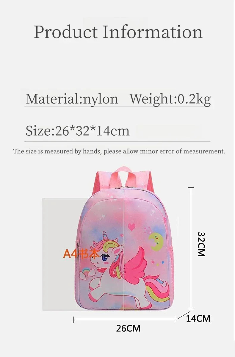 Cute Unicorn Mermaid Kids Backpack