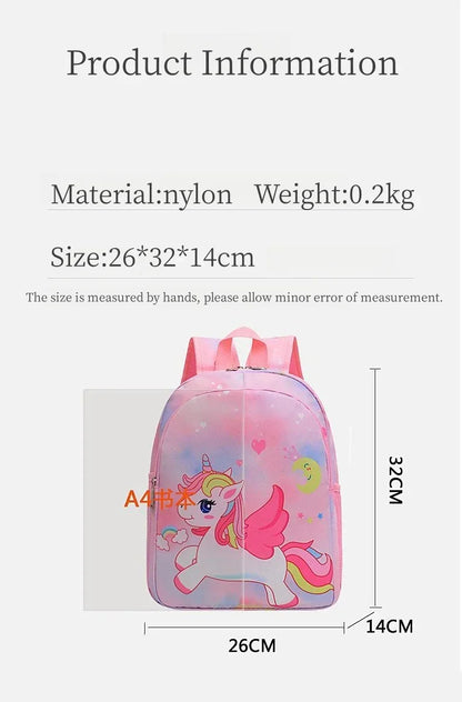 Cute Unicorn Mermaid Kids Backpack