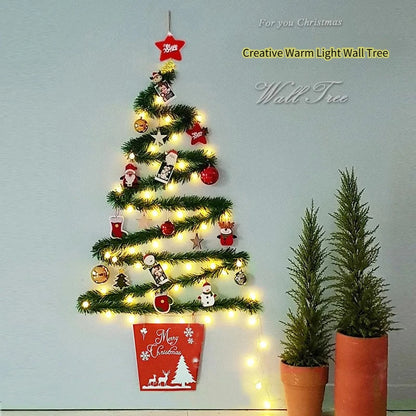 DIY Light-Up Christmas Wall Tree